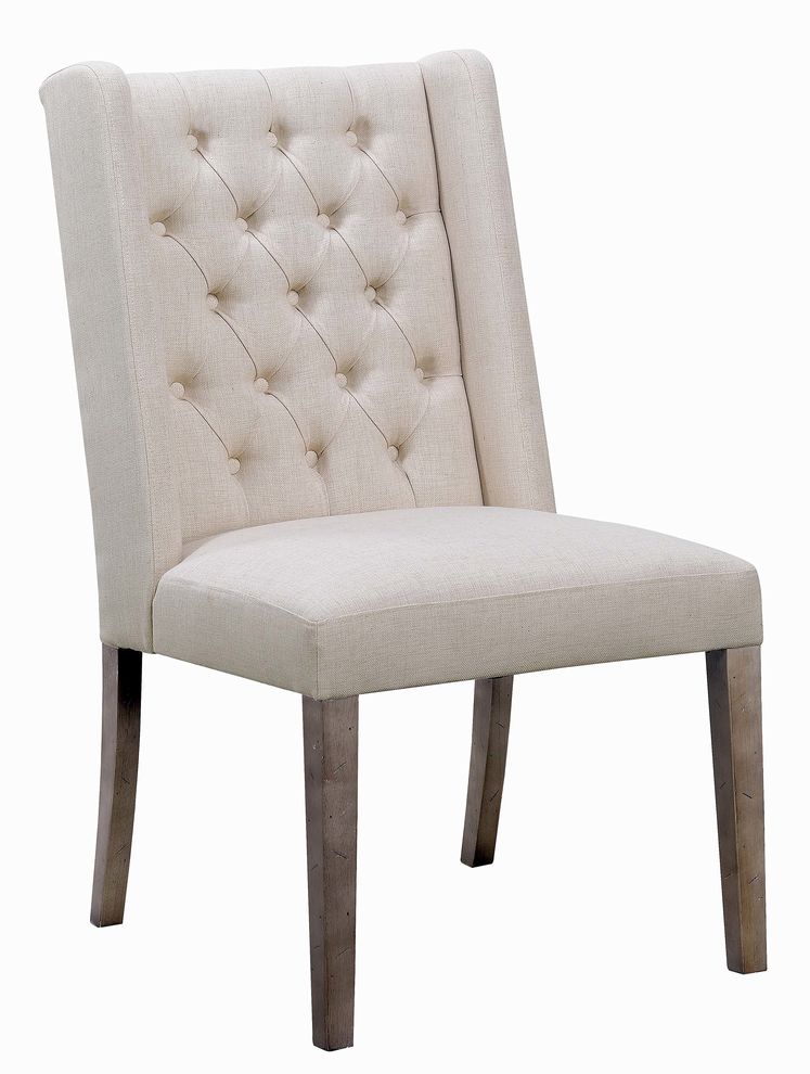 Burnham rustic beige dining chair by Coaster