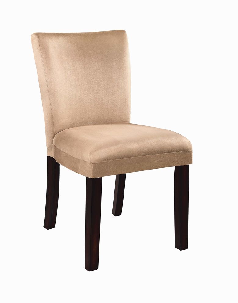 Parson taupe dining chair by Coaster