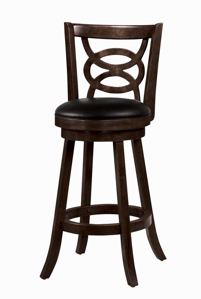 Traditional espresso bar-height stool by Coaster