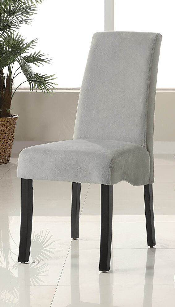 Stanton gray upholstered dining chair by Coaster