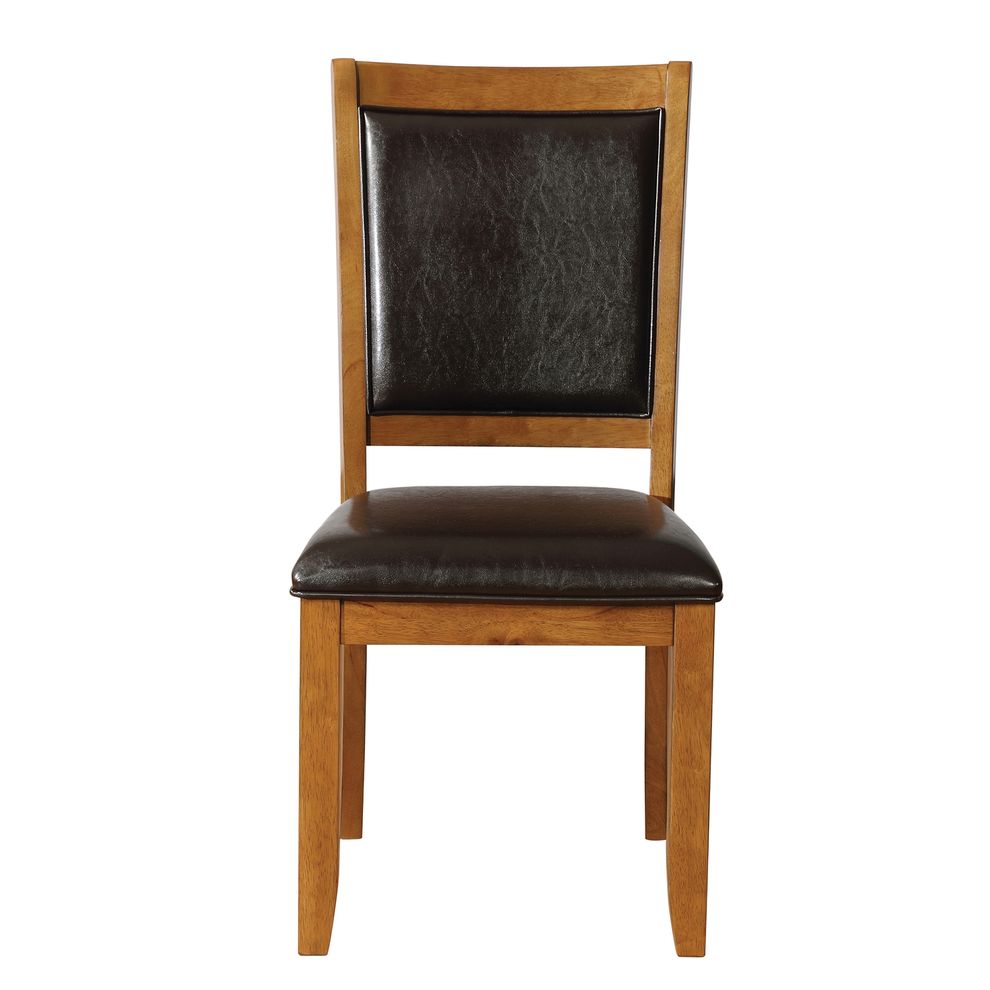 Casual deep brown dining chair by Coaster