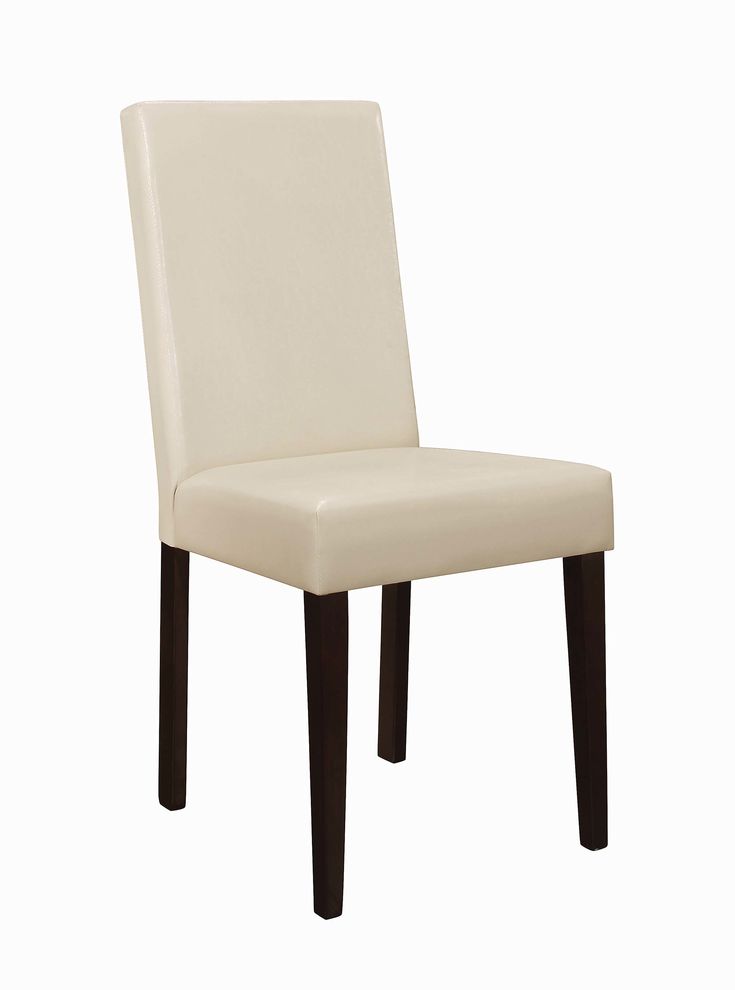 Clayton cream upholstered dining chair by Coaster