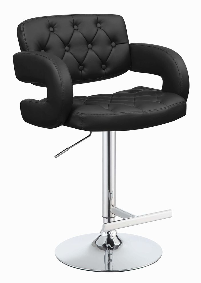 Designer bar stool in black by Coaster