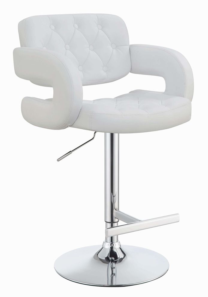 Designer bar stool in white by Coaster