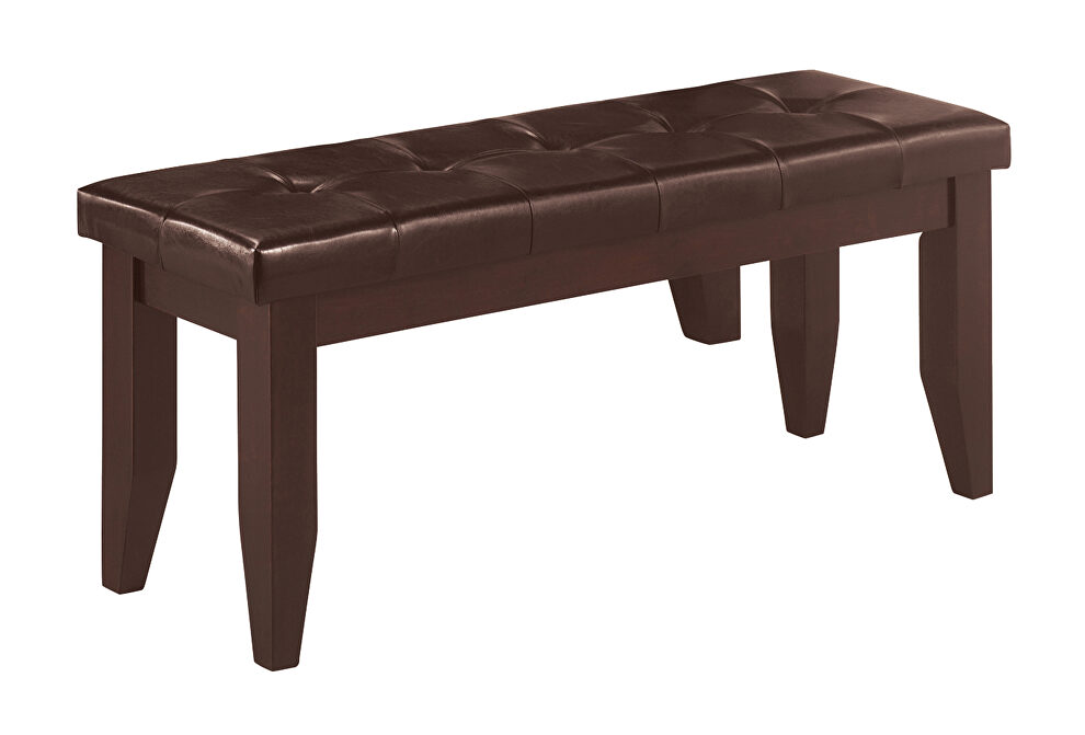 Dalila cappuccino dining bench by Coaster