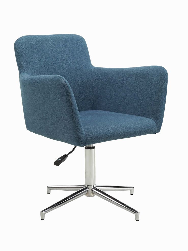 Modern blue adjustable dining chair by Coaster