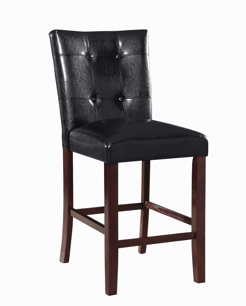 Ducey black upholstered counter-height  stool by Coaster