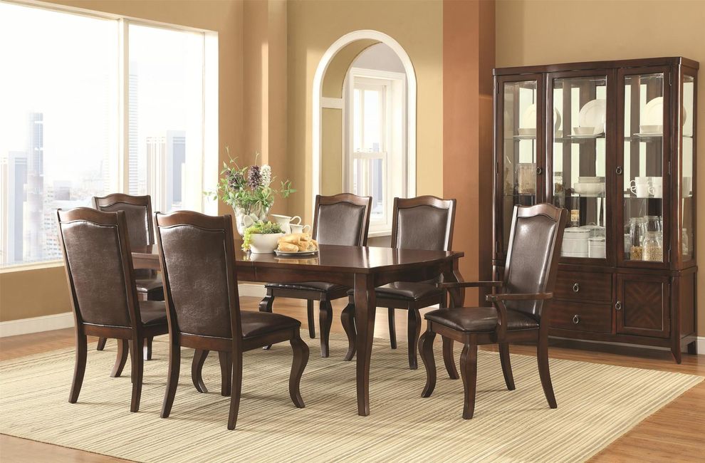 Modern design formal table in brown by Coaster