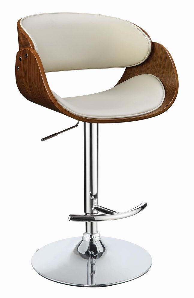 Modern ecru adjustable bar stool by Coaster