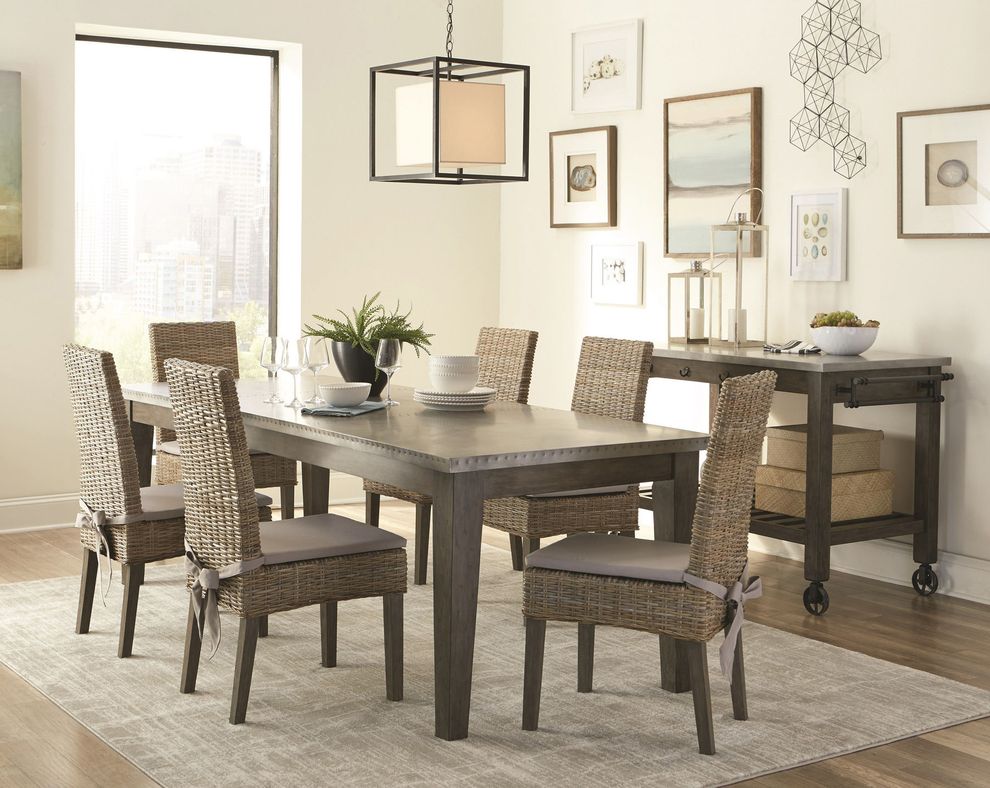 Industrial style dining table in rustic style by Coaster