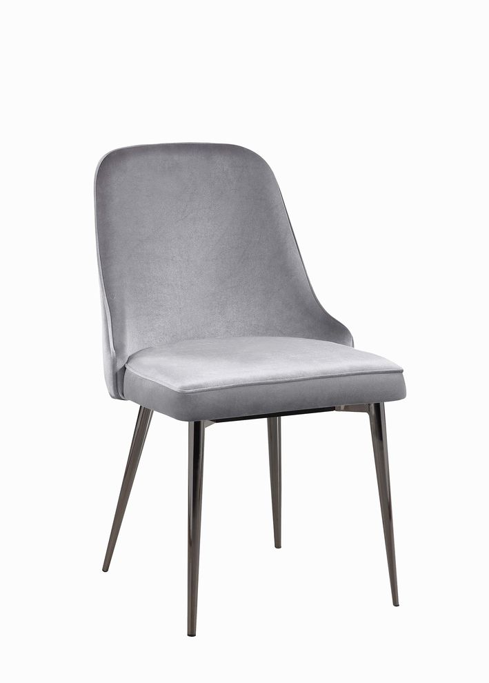 Contemporary grey dining chair by Coaster