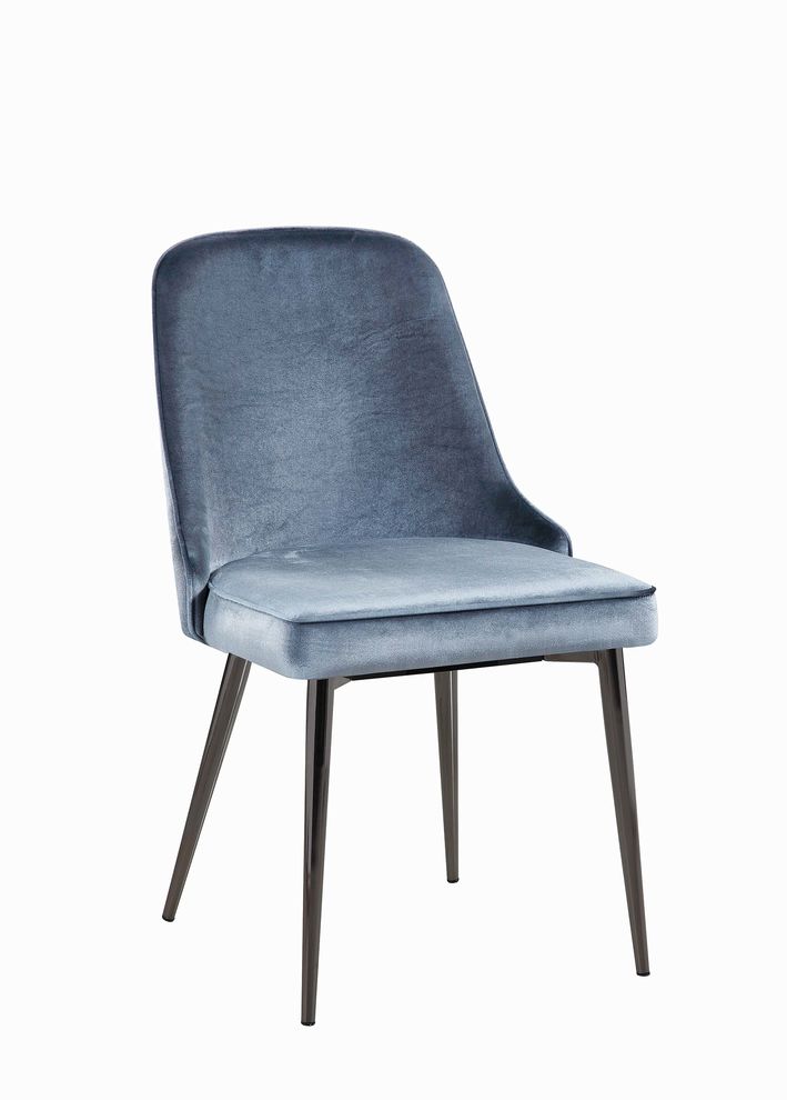 Contemporary blue dining chair by Coaster