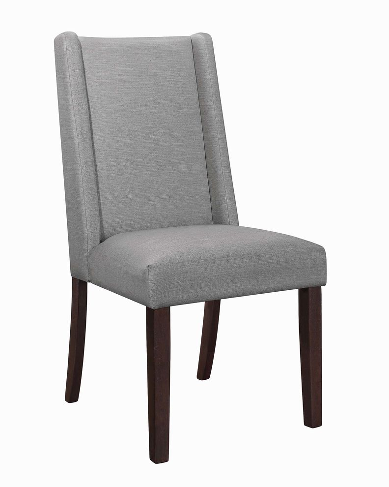 Dining chair in gray fabric by Coaster