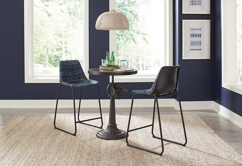Height adjustable dining table by Coaster