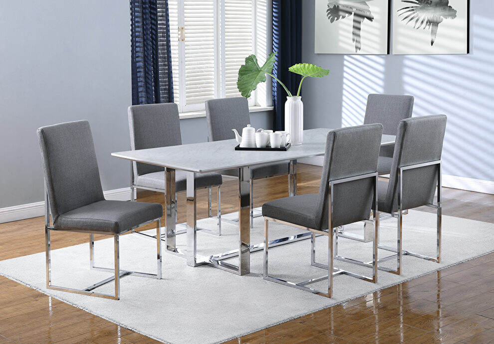 Tempered glass dining table by Coaster