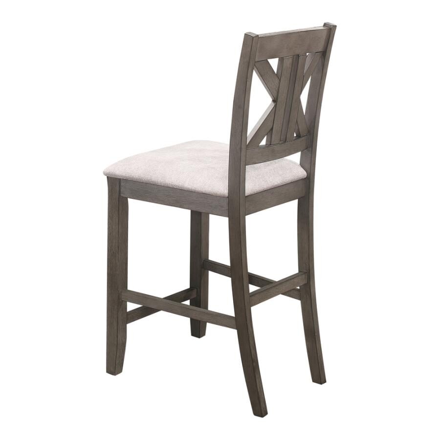 Counter ht chair in gray farmhouse style by Coaster