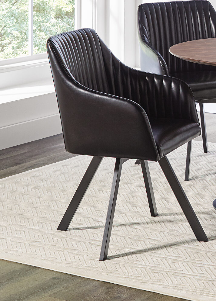 Swivel dining chair by Coaster