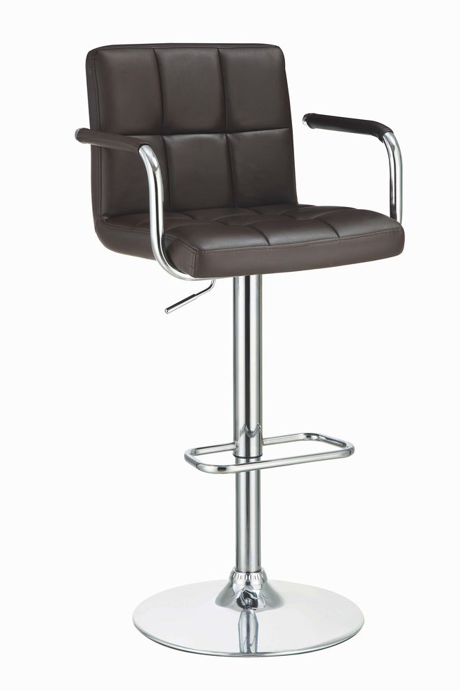 Modern cappuccino brown bar stool by Coaster