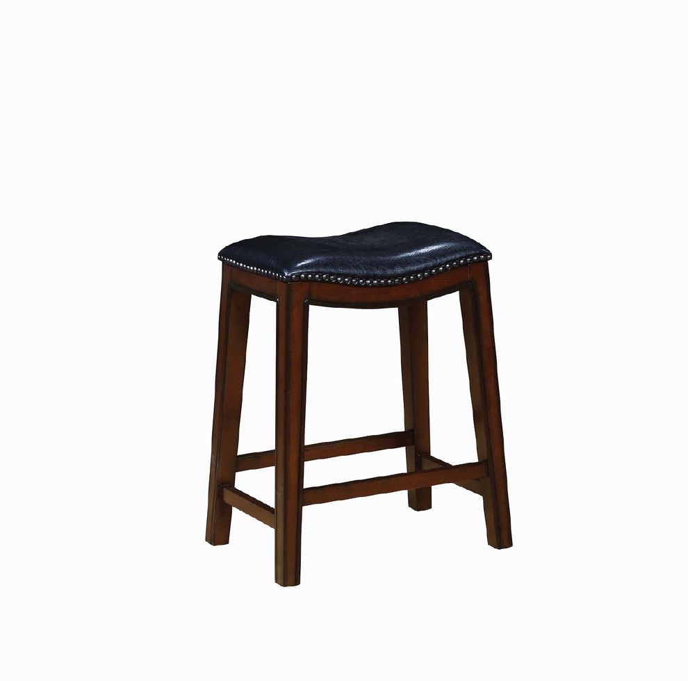 Traditional black counter-height stool by Coaster