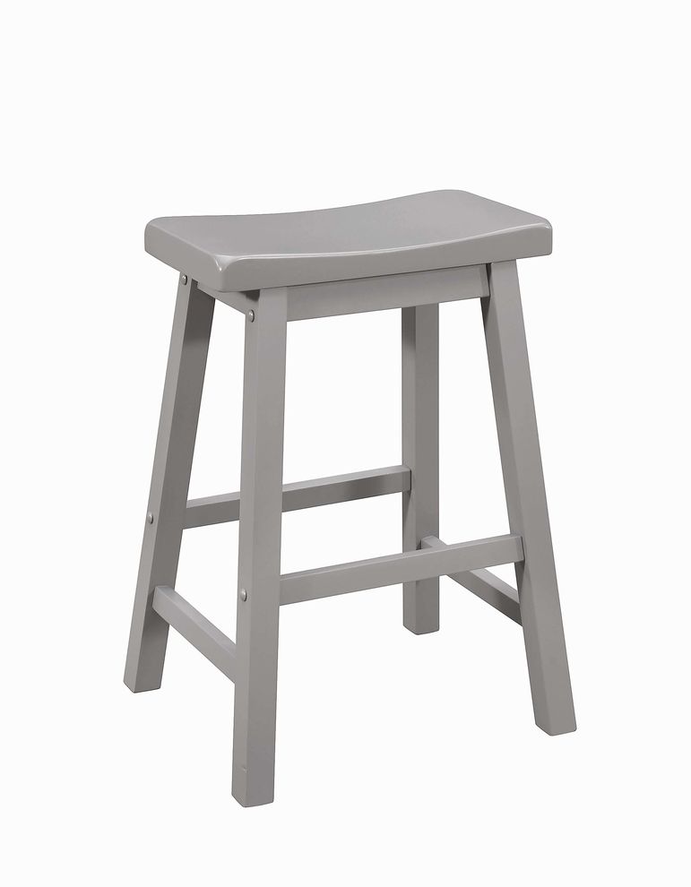 Casual grey counter-height stool by Coaster