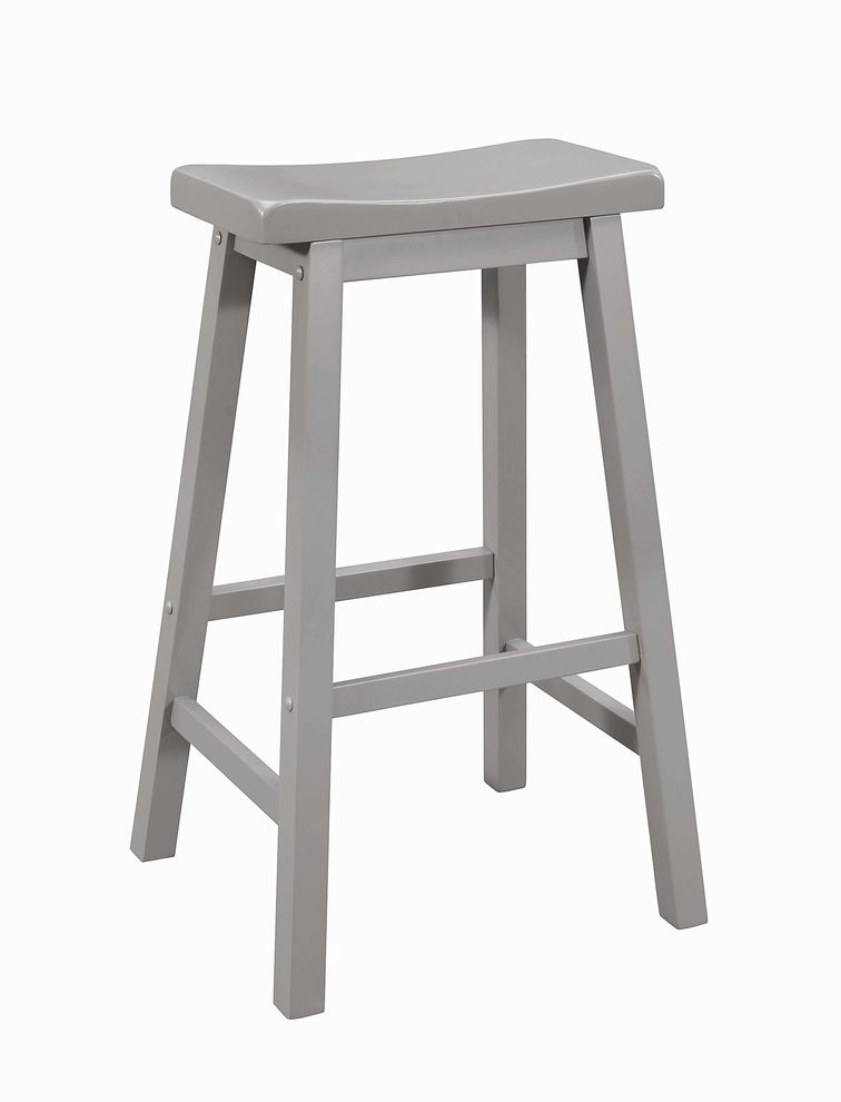 Casual grey bar stool by Coaster