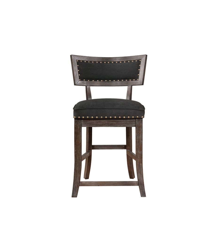 Rustic black counter-height dining chair by Coaster