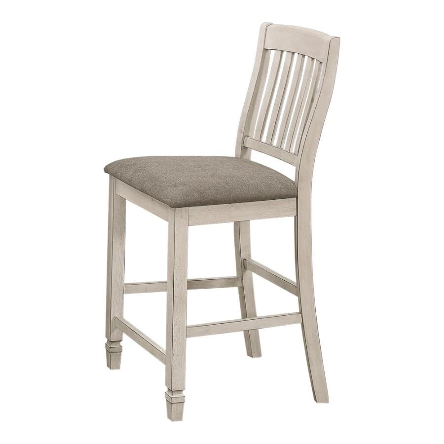 Nutmeg / rustic cream counter ht chair by Coaster