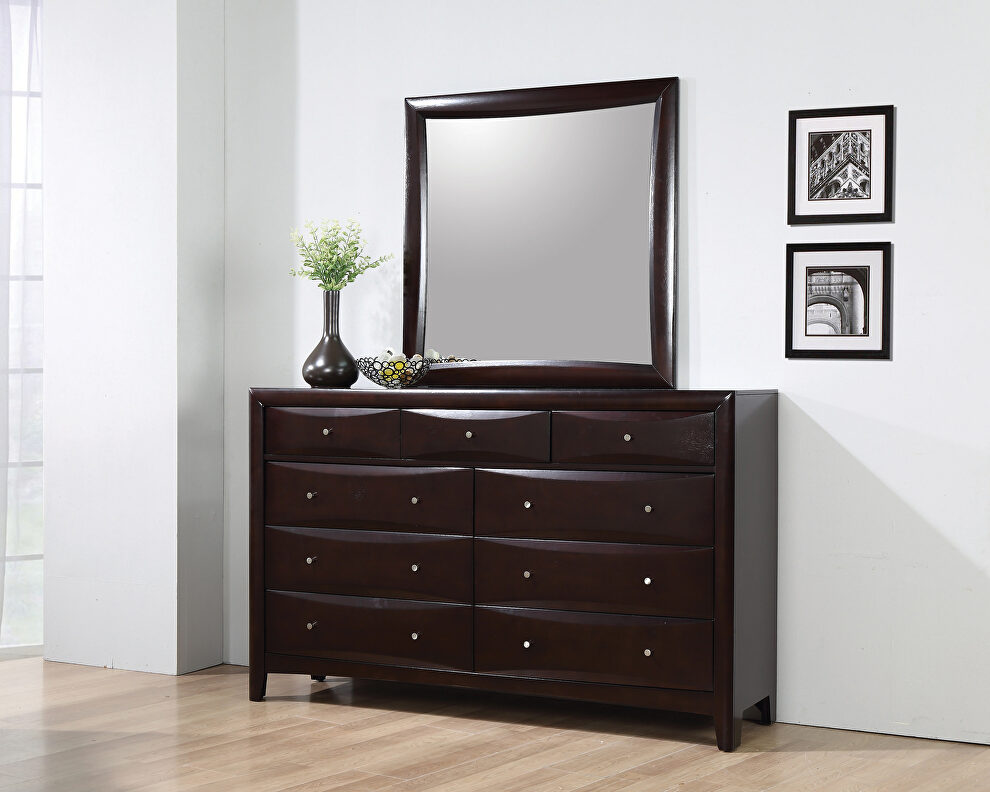 Transitional deep cappuccino dresser by Coaster