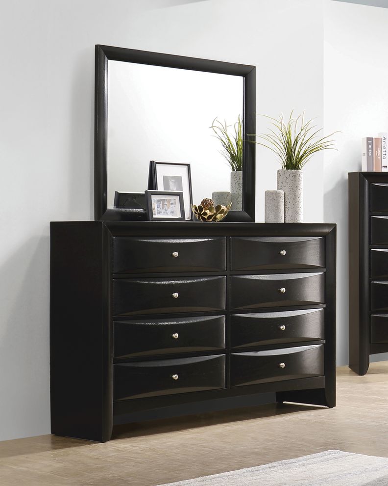 8 drawer dresser in black by Coaster