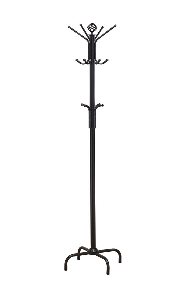 Contemporary stain black coat rack by Coaster