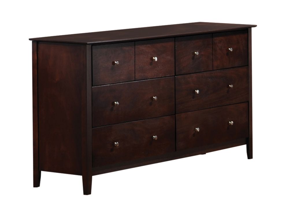 Cappuccino six-drawer dresser by Coaster
