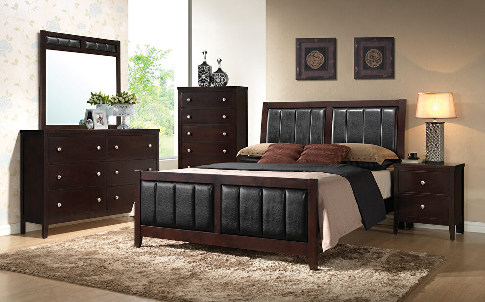 Solid woods and veneers full bed by Coaster