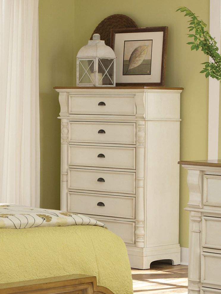 Chest with 6 Drawers and Pilaster Detail by Coaster