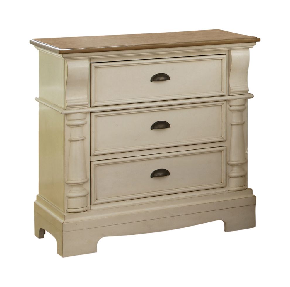 Night Stand with 3 Drawers and Bracket Feet by Coaster