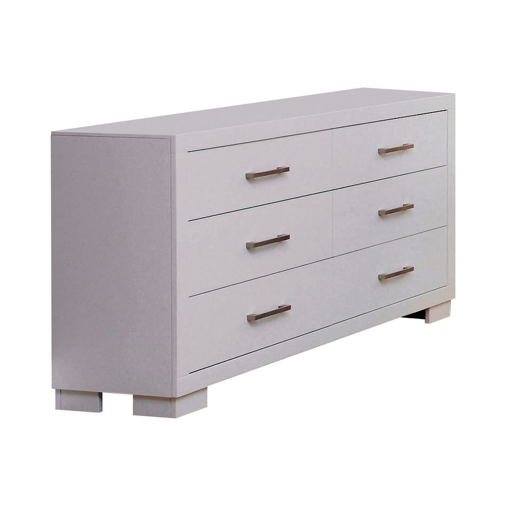 6 Drawer Dresser in white finish by Coaster