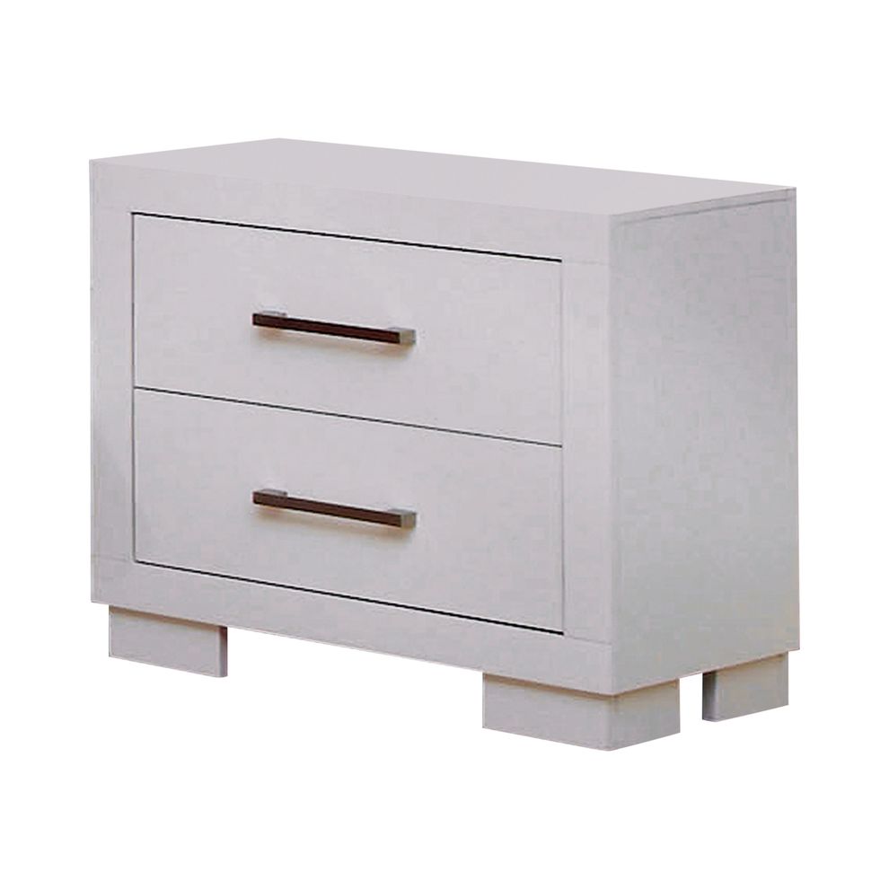 2-drawer nightstand in white by Coaster