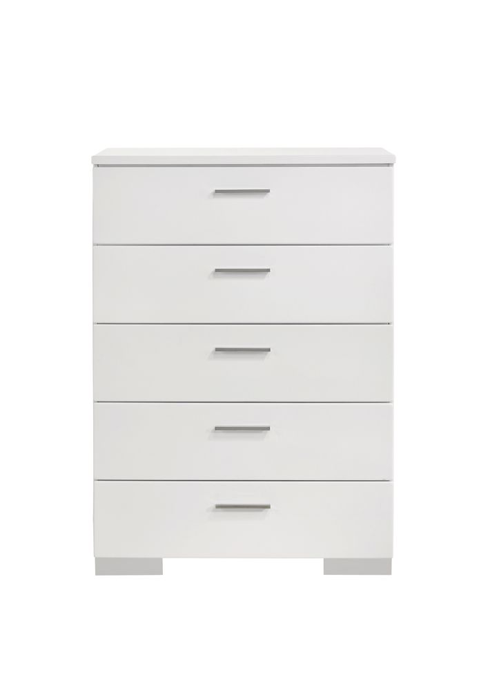 Contemporary five-drawer chest by Coaster