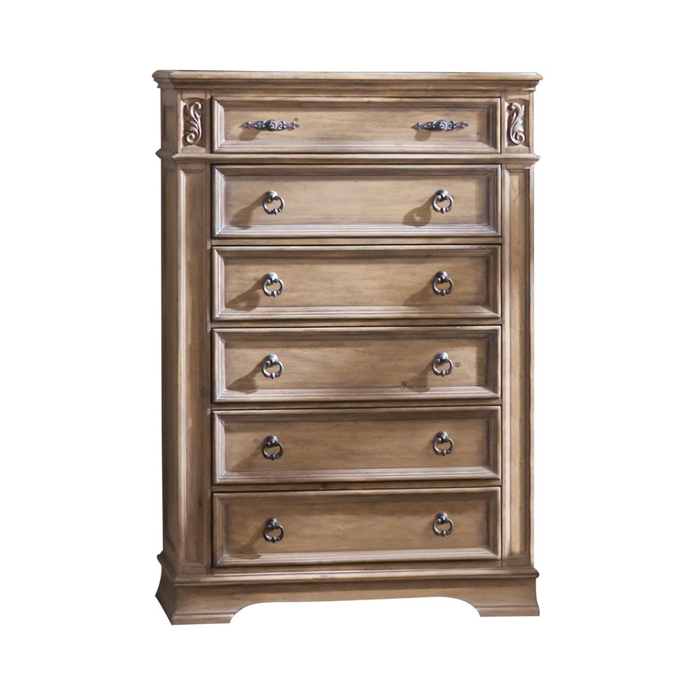 Traditional six-drawer chest by Coaster
