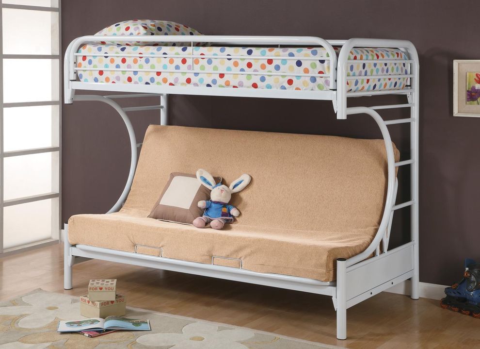 Modern bunk bed in white by Coaster