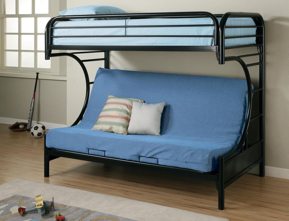 Modern bunk bed in black by Coaster