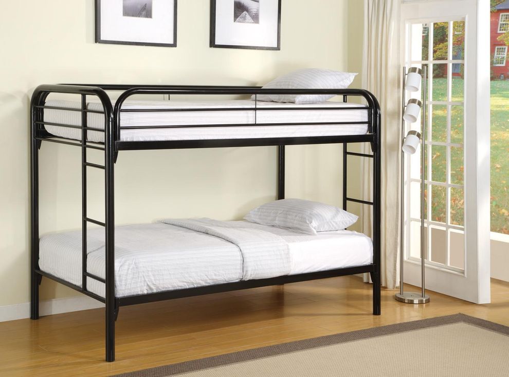 Twin Bunk Bed in black by Coaster