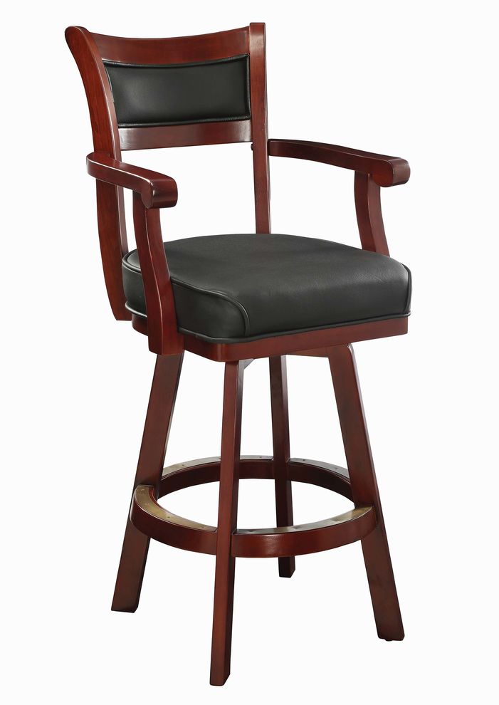 Traditional cherry bar stool by Coaster