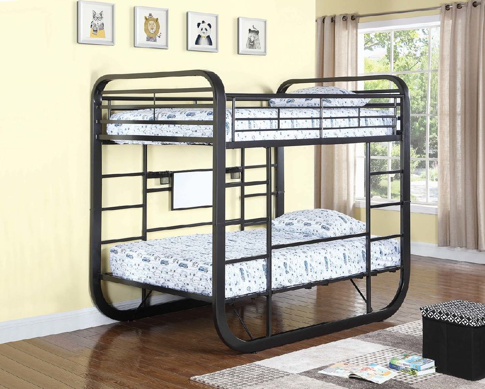 Archer casual chestnut full workstation bunk bed by Coaster