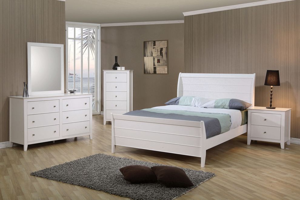 Selena twin sleigh bed by Coaster
