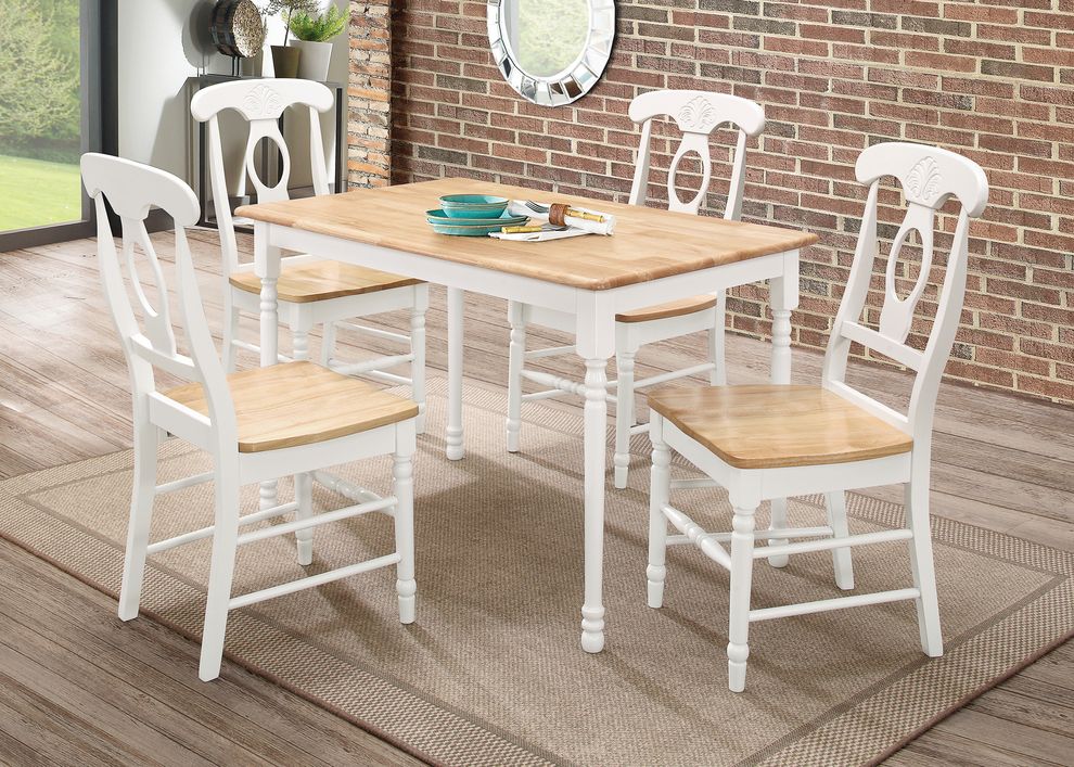 Country rectangular dining table by Coaster