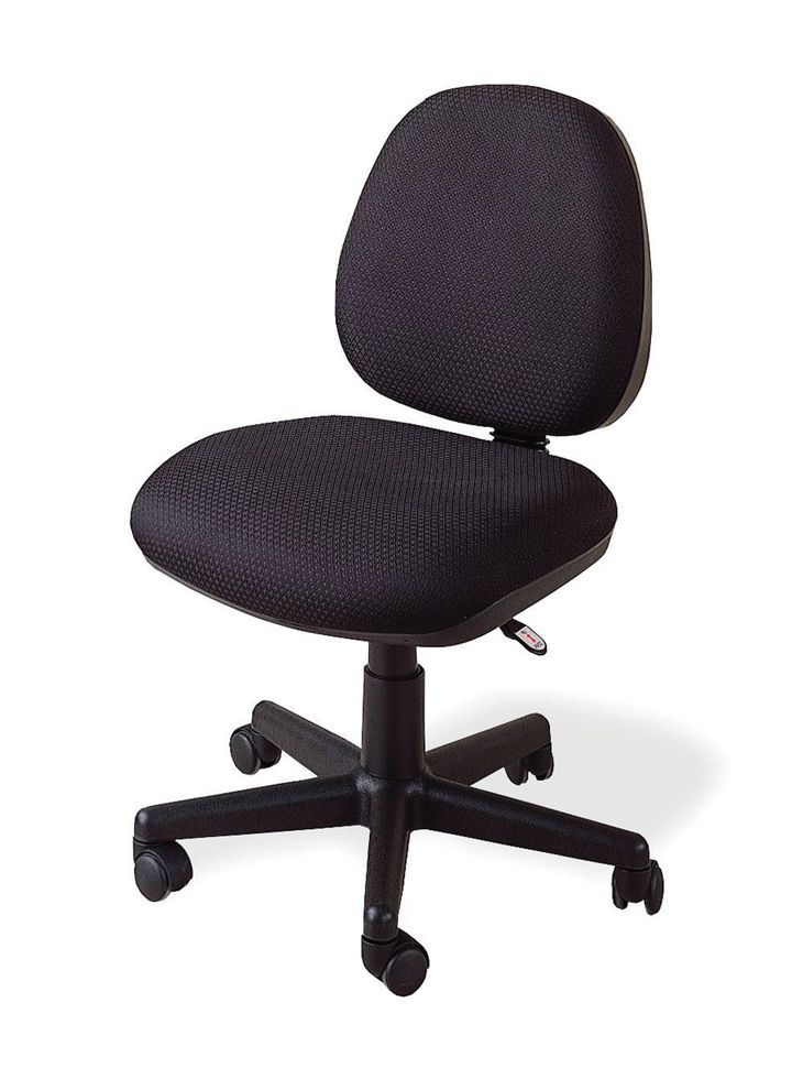 Casual black office chair with wheels by Coaster