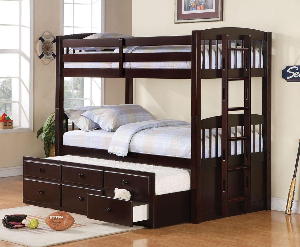 Twin Bunk Bed with Trundle Understorage by Coaster
