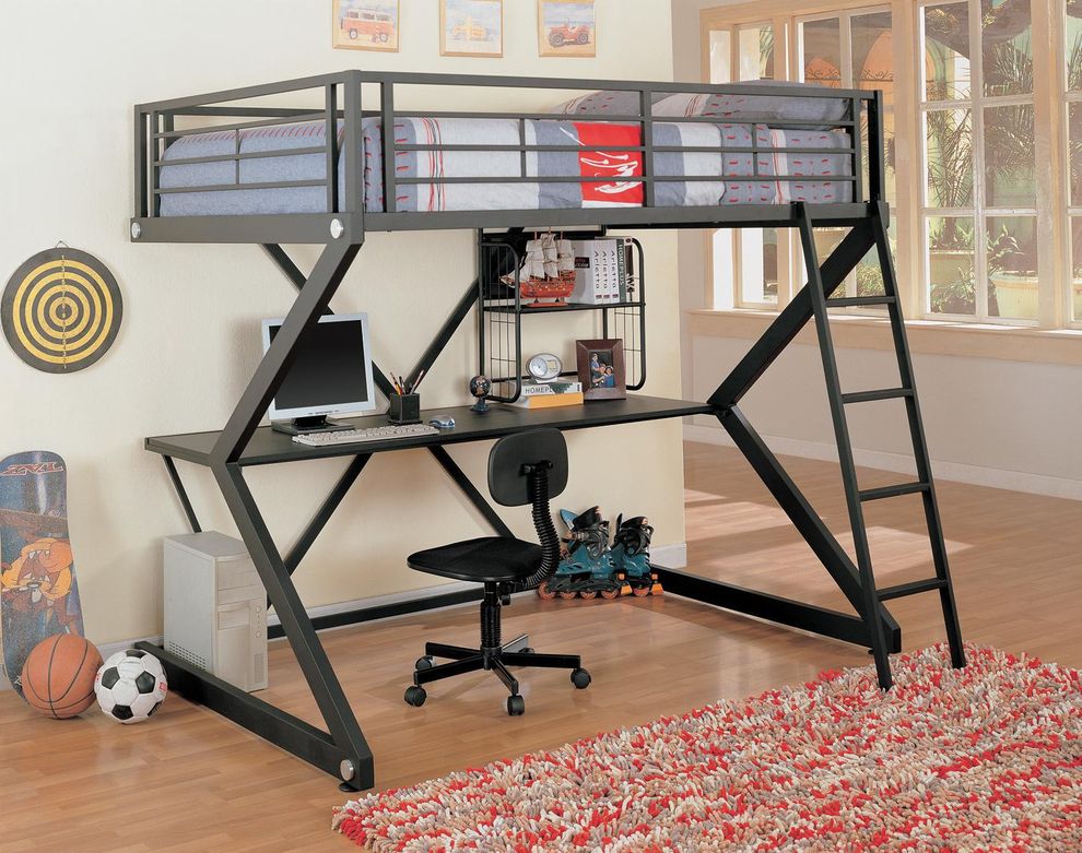 Full workstation loft bed by Coaster