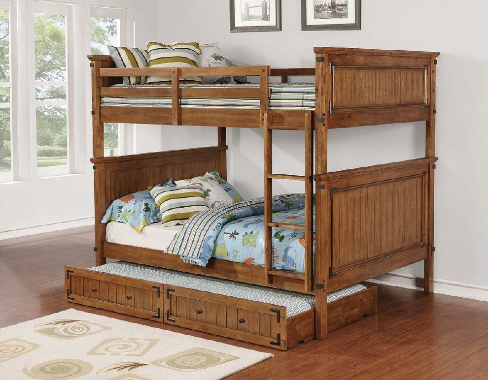 Coronado rustic honey full-over-full bunk bed by Coaster