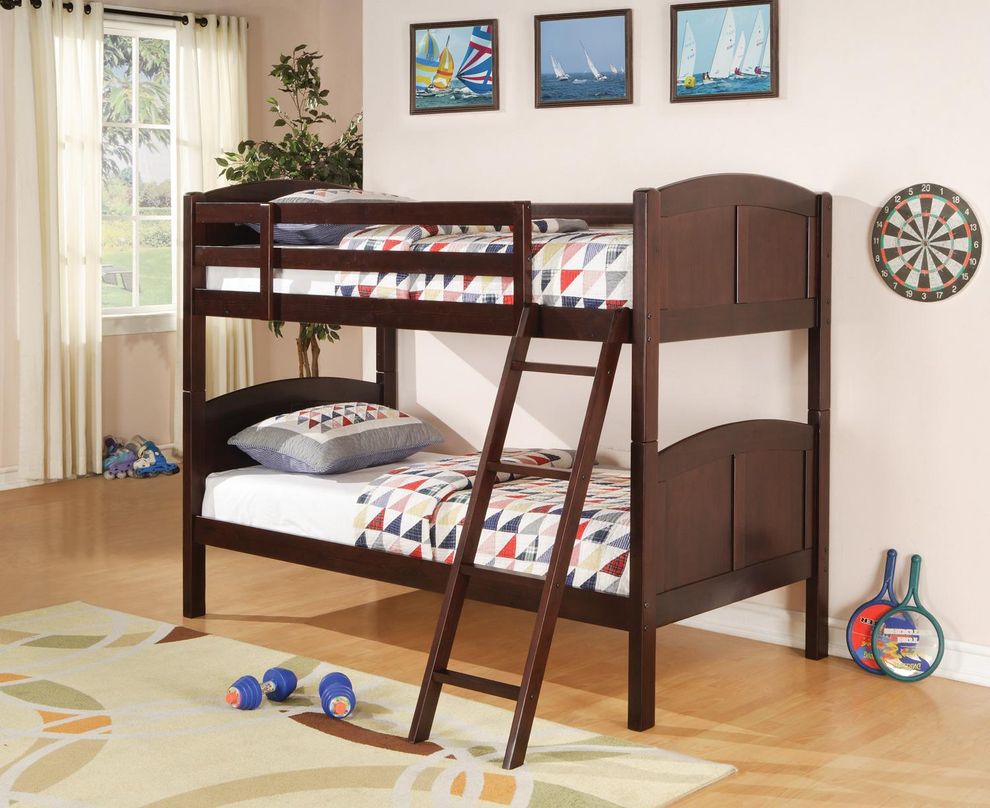 Twin/twin bunk bed w/ optional storage by Coaster